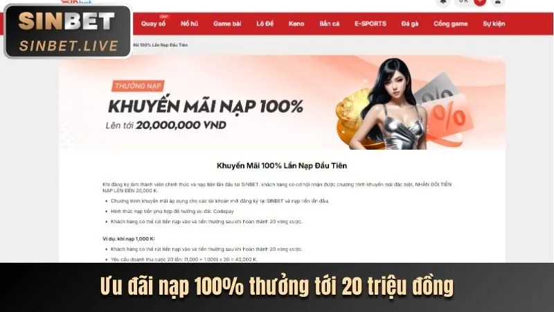 Khuyến mãi chào mừng loto188